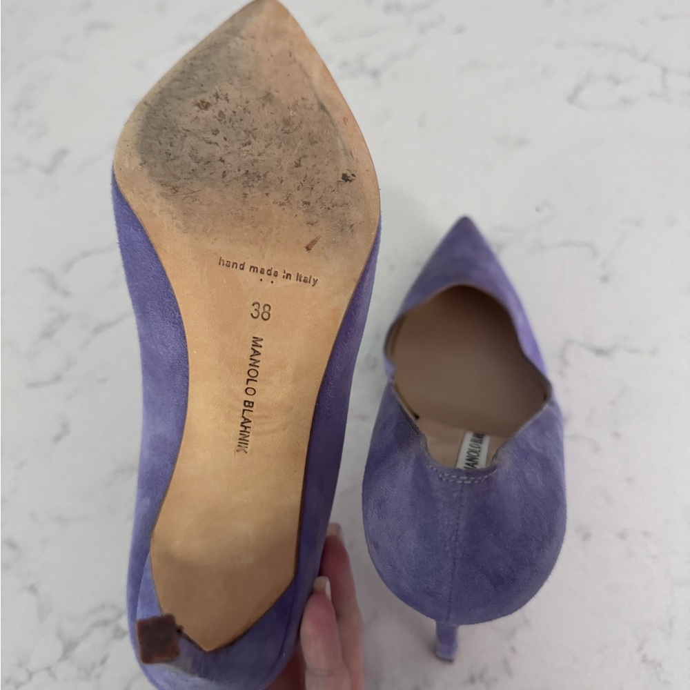Manolo Blahnik Purple Women's Shoes - Picture 4 of 4
